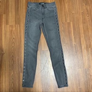 Express Jeans with silver cutouts